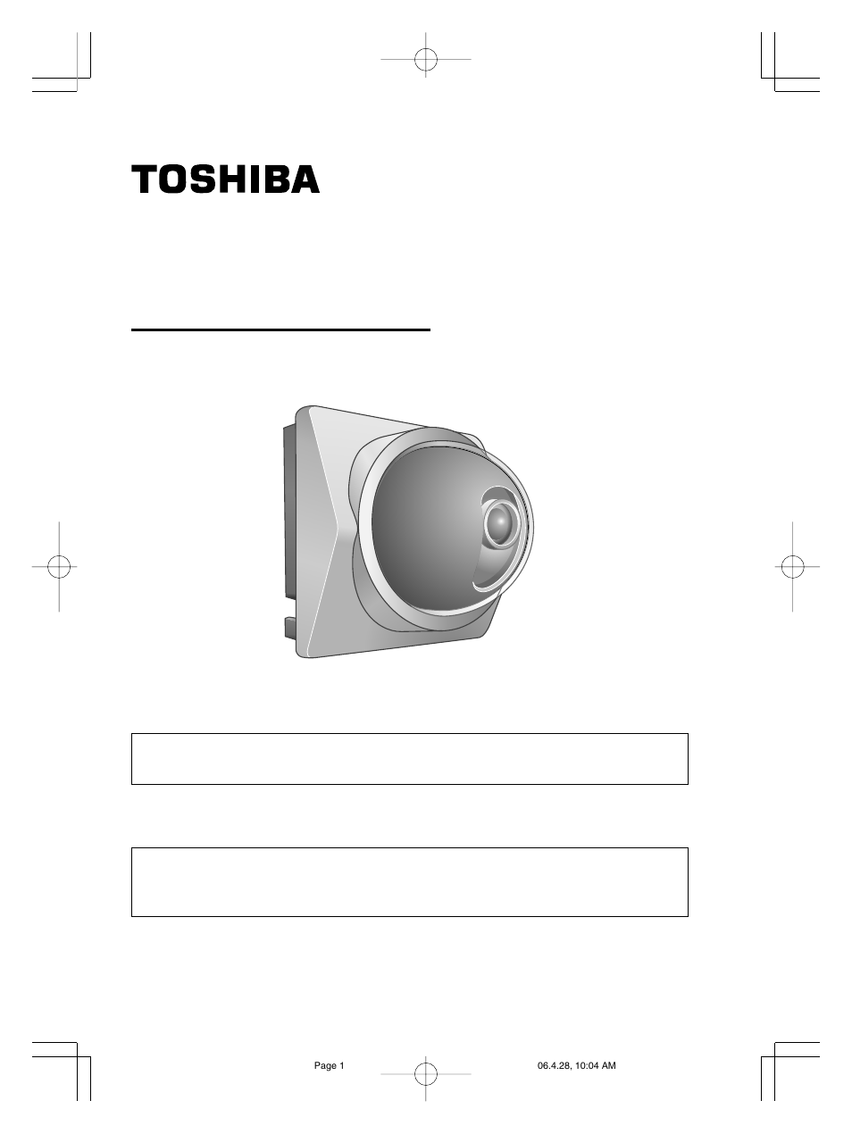 Toshiba IK-WB15A User Manual | 16 pages