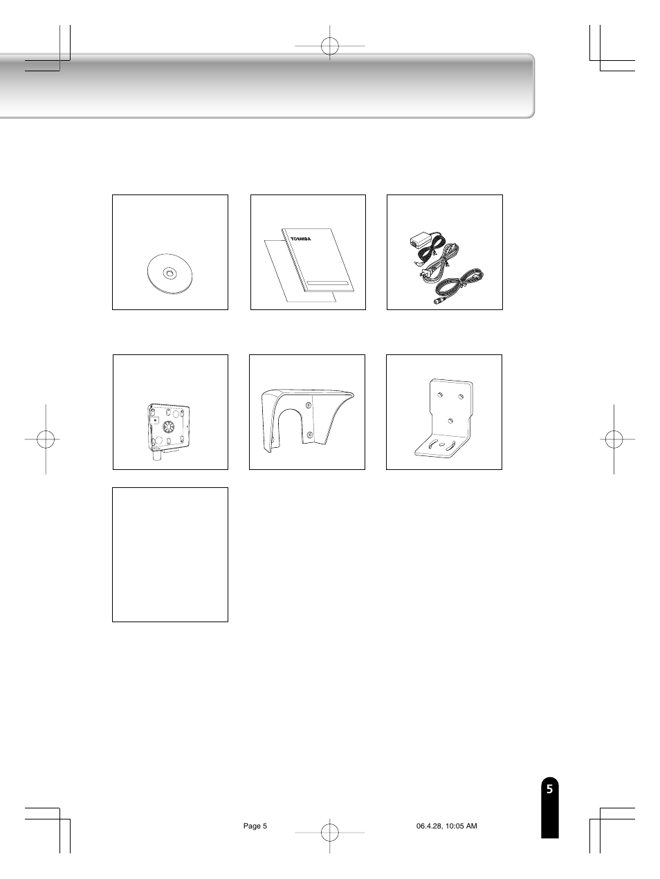 Accessories | Toshiba IK-WB15A User Manual | Page 5 / 16