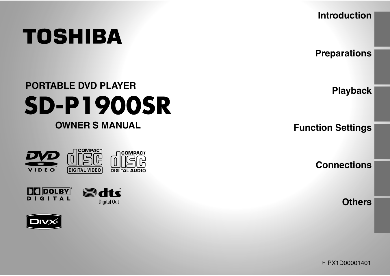 Toshiba SD-P1900SR User Manual | 76 pages