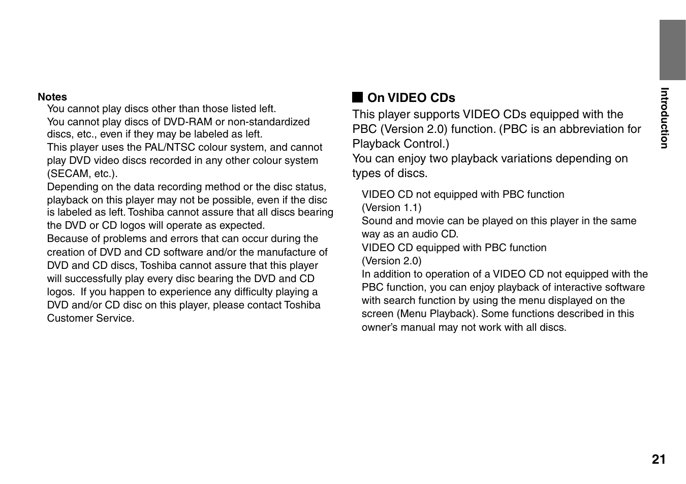 Toshiba SD-P1900SR User Manual | Page 21 / 76