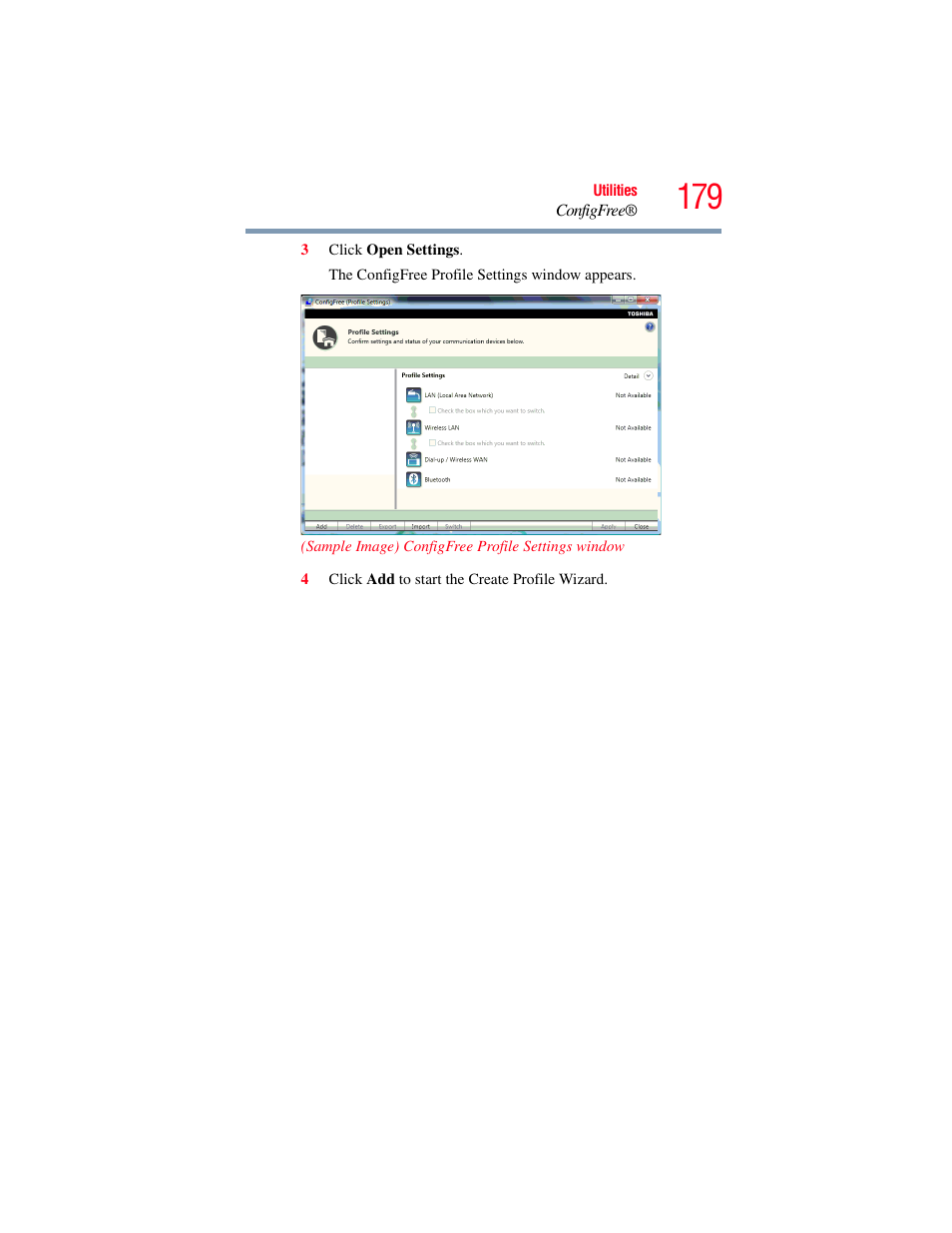 Toshiba SATELLITE A500 User Manual | Page 179 / 248