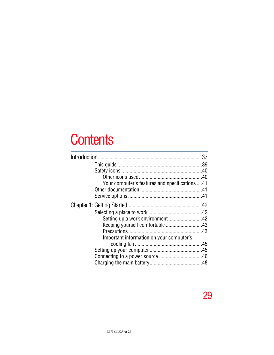 Toshiba SATELLITE A500 User Manual | Page 29 / 248