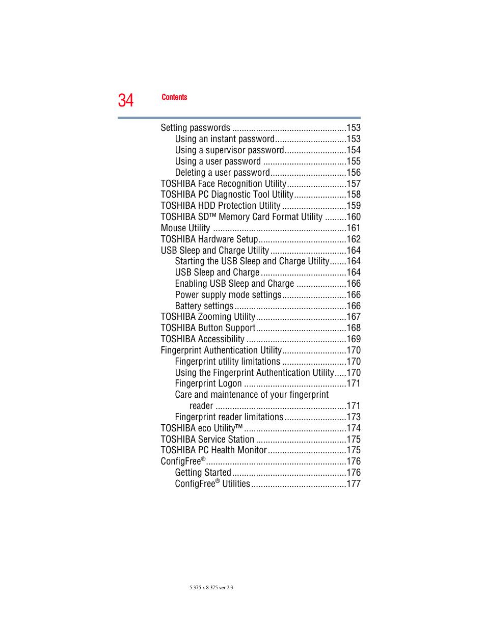 Toshiba SATELLITE A500 User Manual | Page 34 / 248