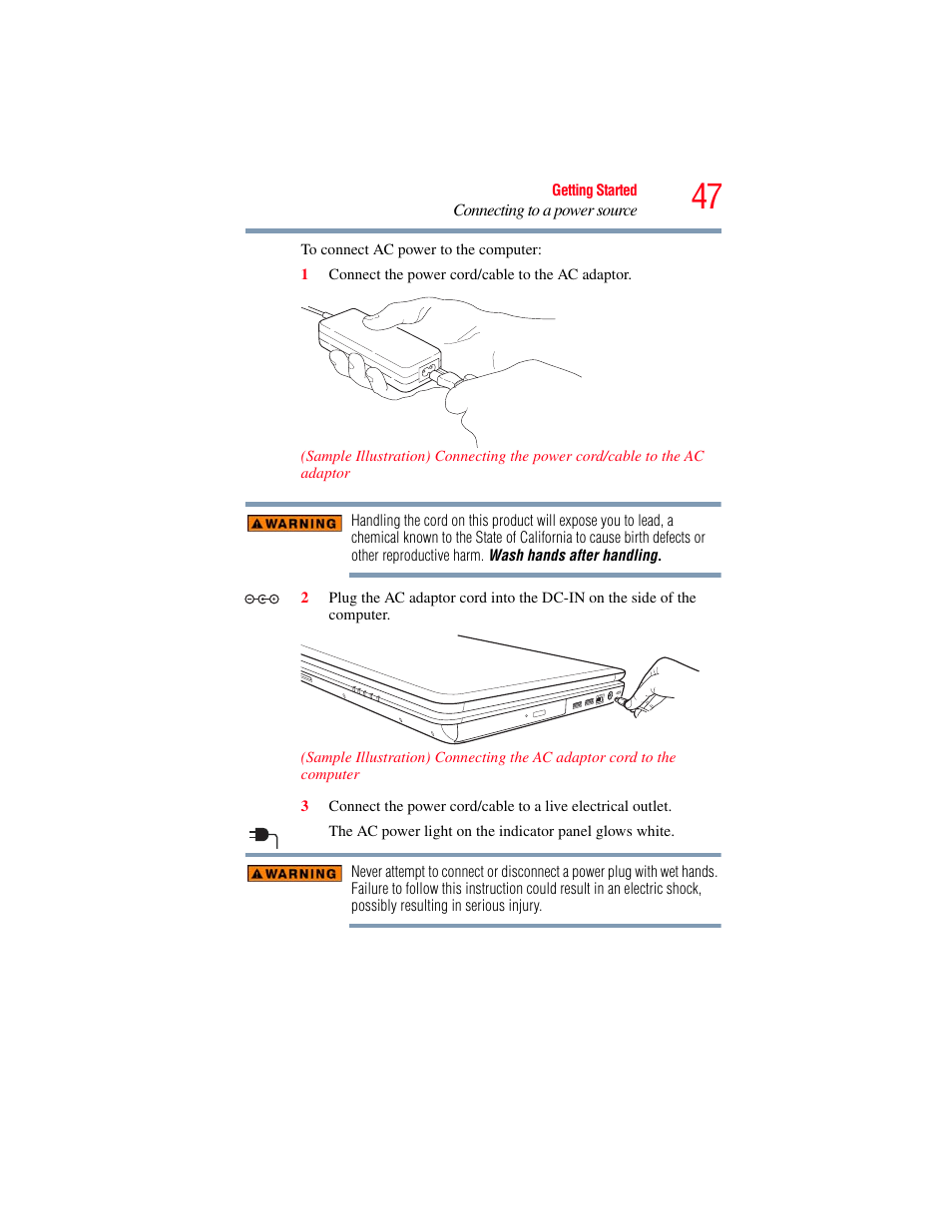 Toshiba SATELLITE A500 User Manual | Page 47 / 248