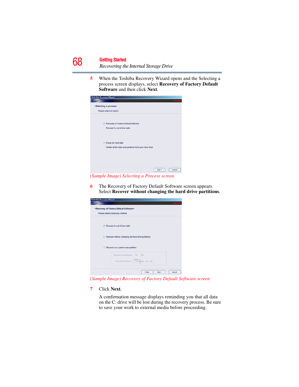 Toshiba SATELLITE A500 User Manual | Page 68 / 248