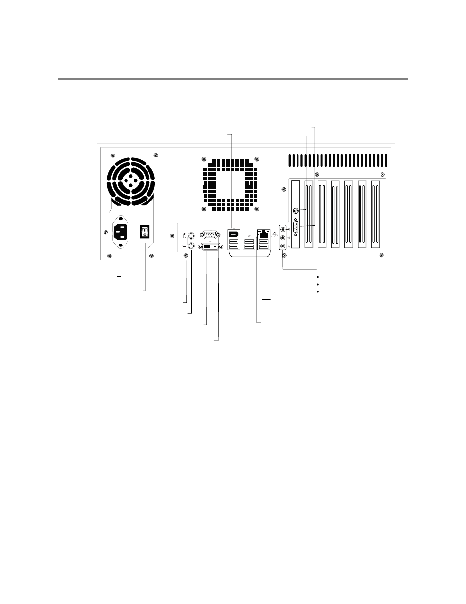 Rear panel connectors | Toshiba Surveillix NVS32-X User Manual | Page 20 / 28