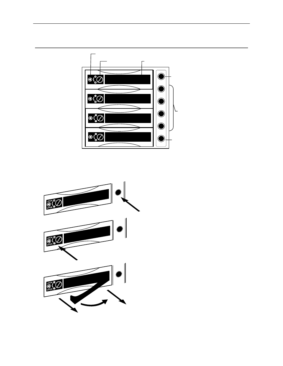 Hard drive array, Swapping a hard drive | Toshiba Surveillix NVS32-X User Manual | Page 25 / 28