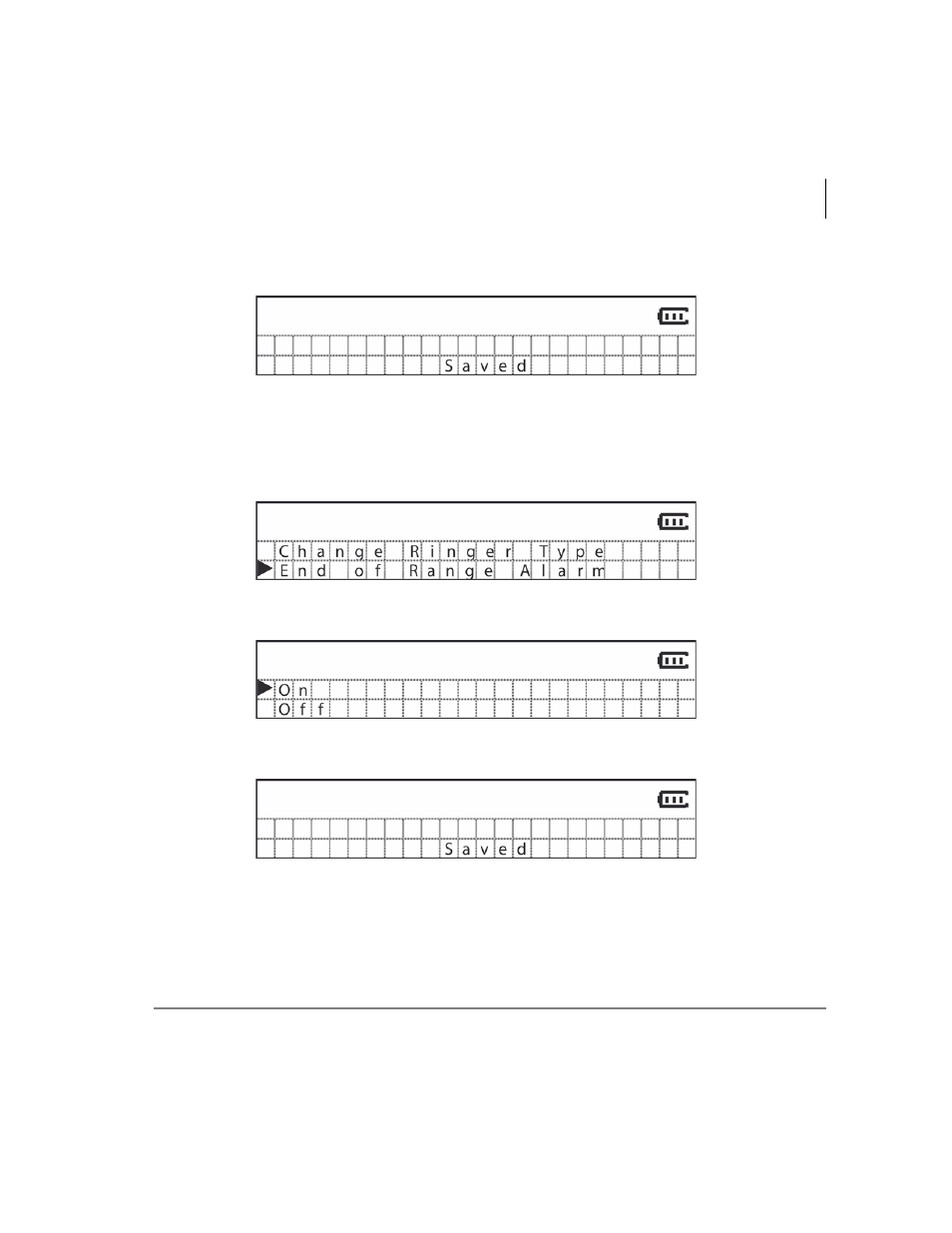 End of range alarm | Toshiba Strata DKT2404-DECT User Manual | Page 41 / 62