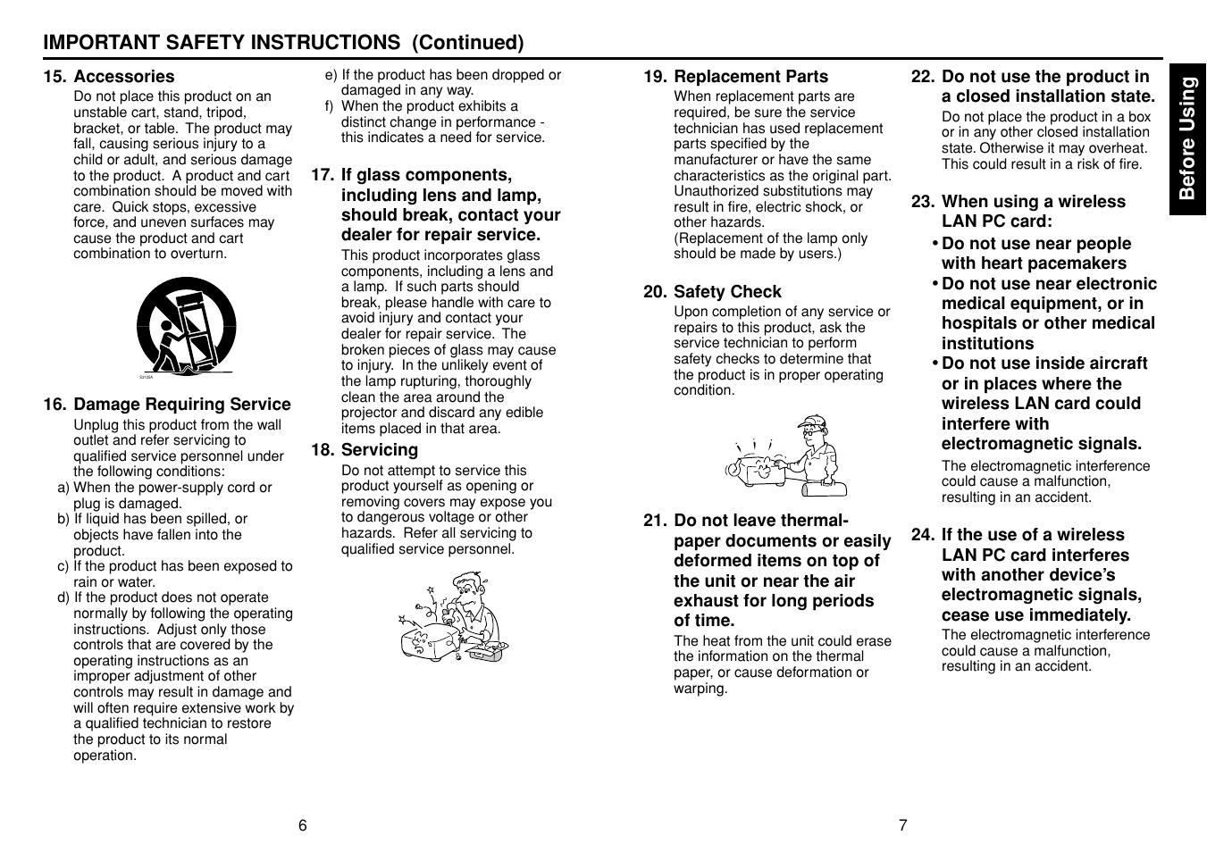 Toshiba TLPLW3 User Manual | Page 4 / 37