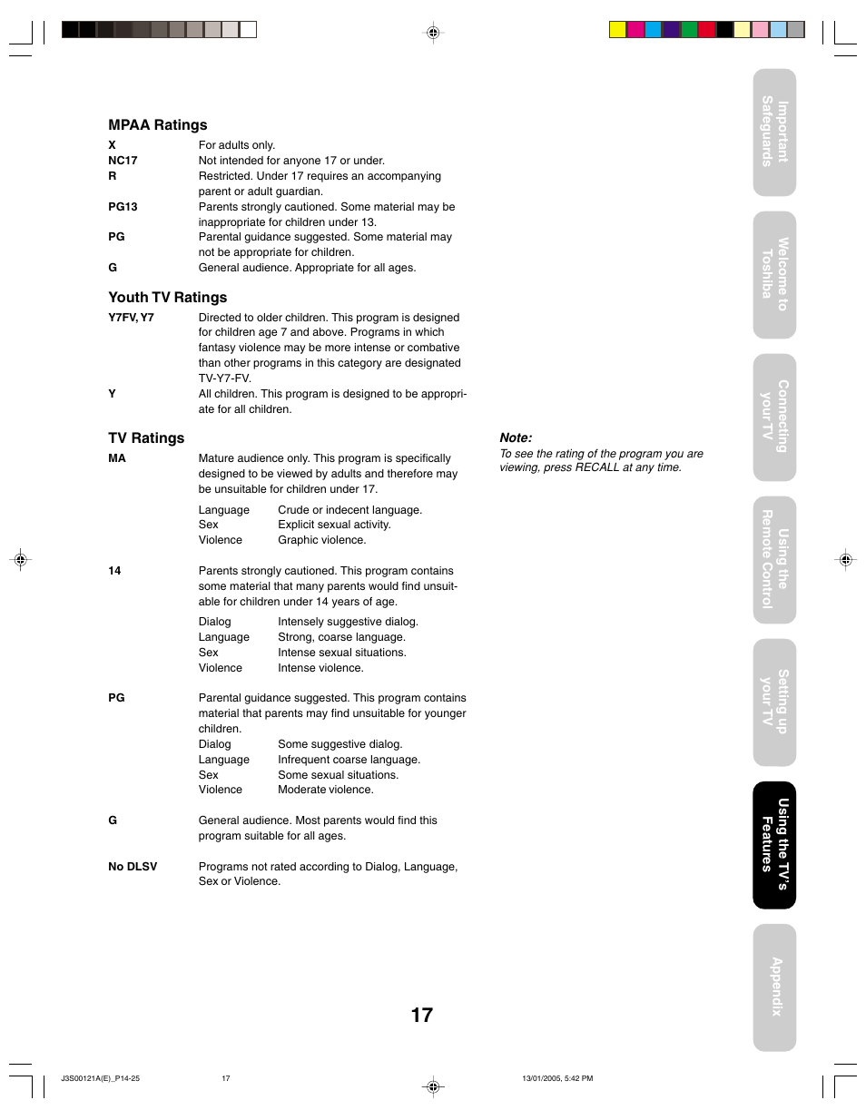 Toshiba 14AF45 User Manual | Page 17 / 32