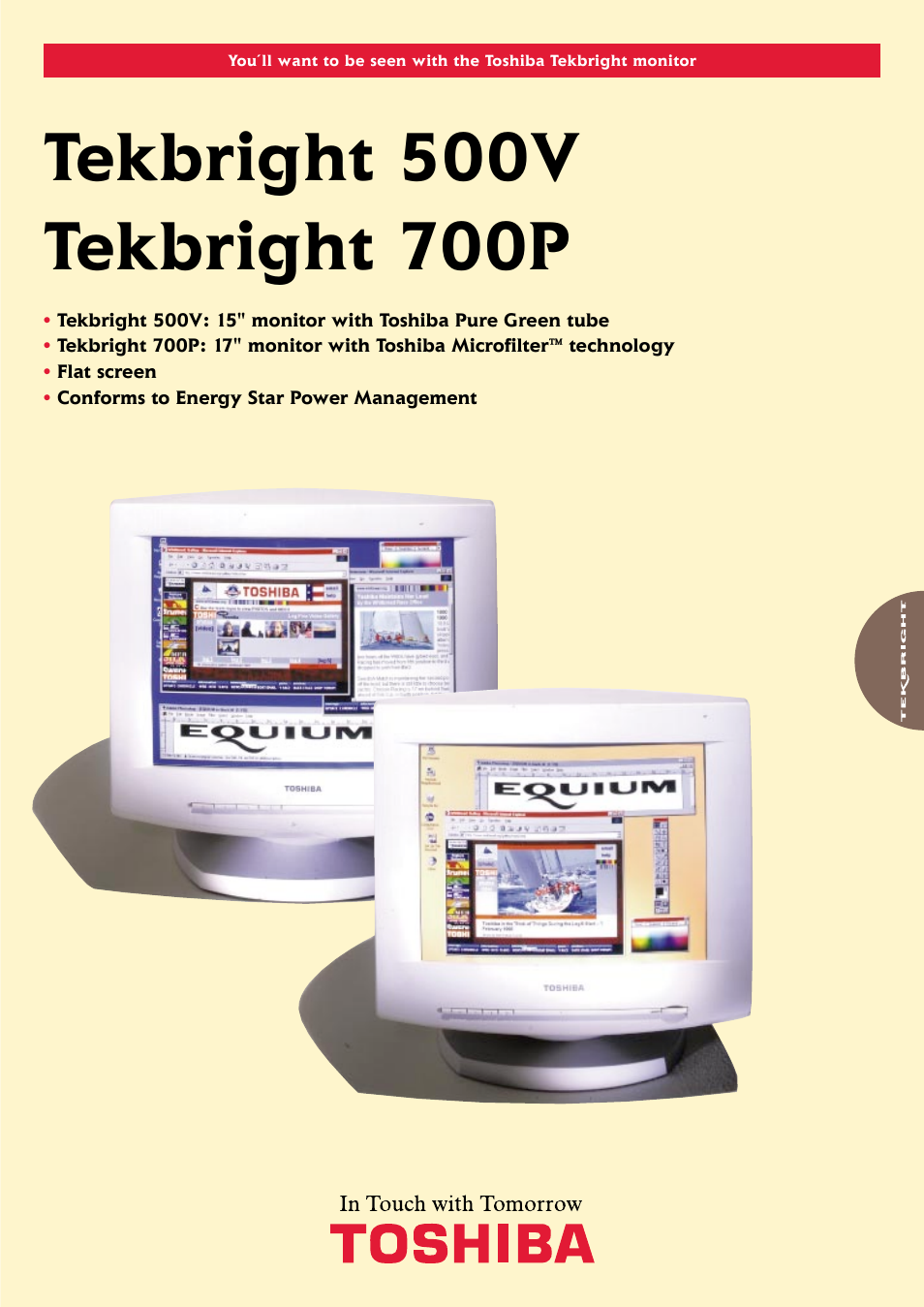 Toshiba Tekbright 700PM User Manual | 2 pages