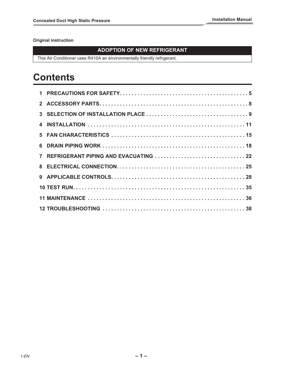 Toshiba RAV-SM2242DT-E User Manual | Page 2 / 41