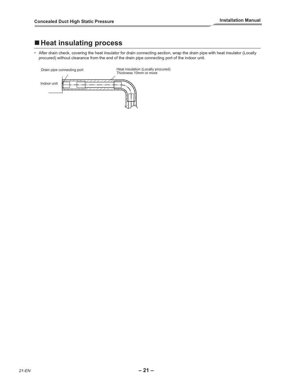 Heat insulating process | Toshiba RAV-SM2242DT-E User Manual | Page 22 / 41