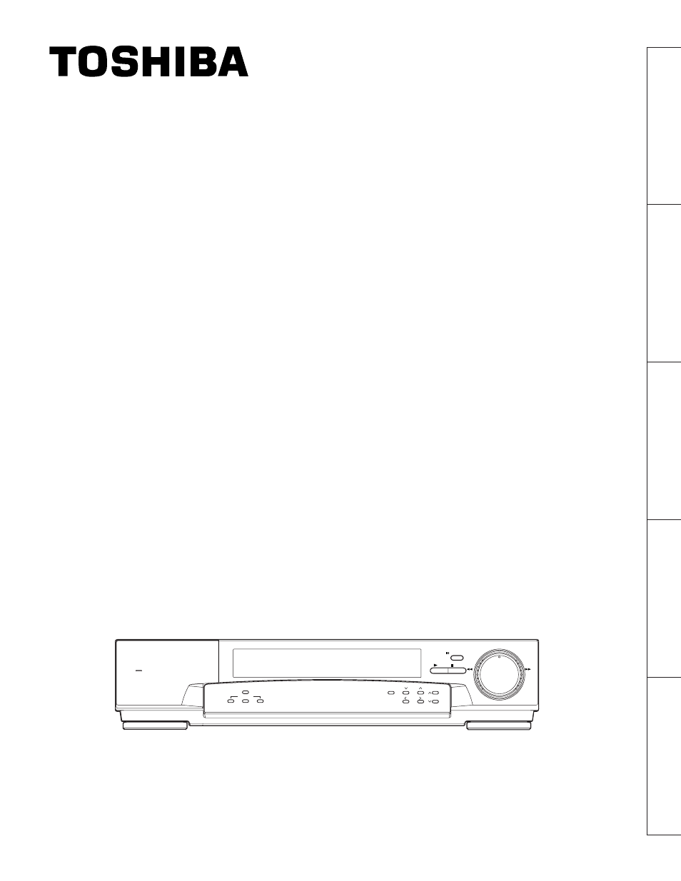 Toshiba kV-9960A User Manual | 52 pages