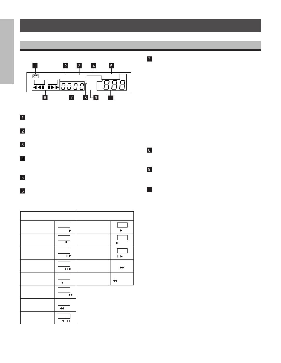 Vcr display | Toshiba kV-9960A User Manual | Page 10 / 52