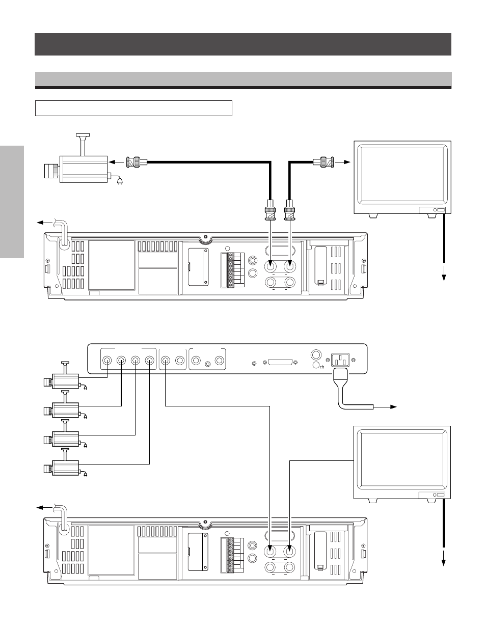 Reparation, Connections, Connection with a video camera | Toshiba kV-9960A User Manual | Page 12 / 52