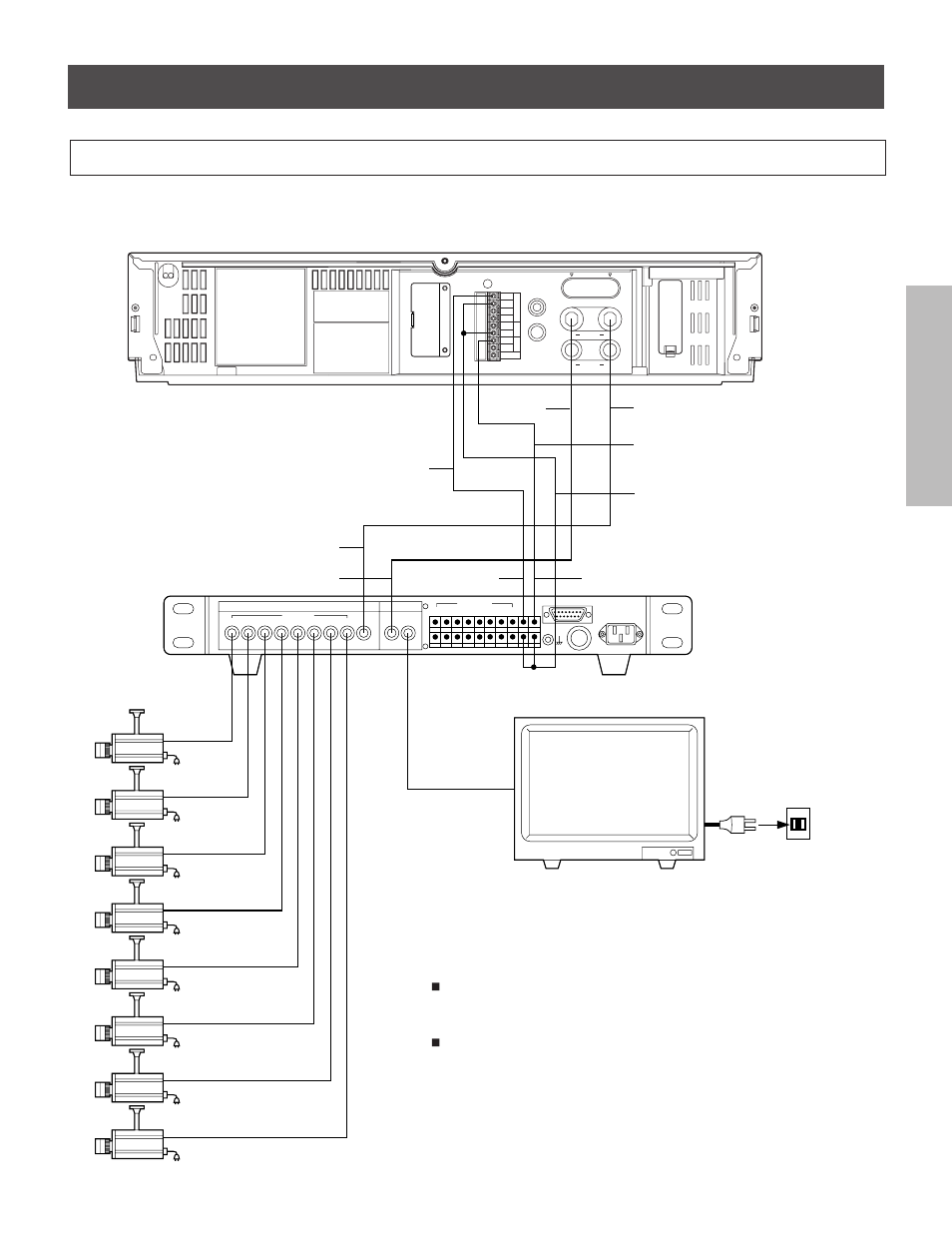 Typical connection with the sequential switcher, A18 or | Toshiba kV-9960A User Manual | Page 13 / 52