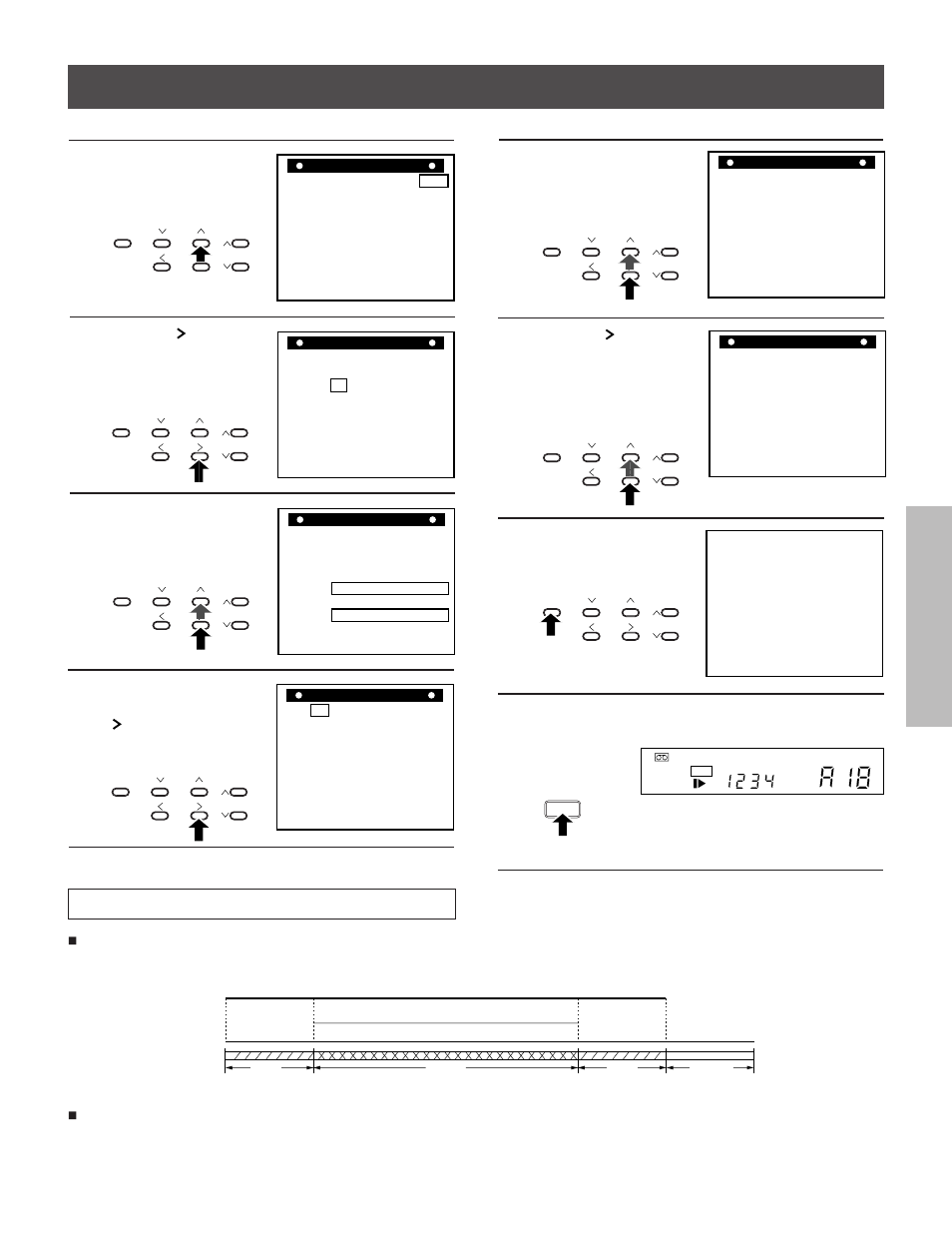 Overlapping programs, Press the + set button to set to a18, Press the display button twice | Press the timer button | Toshiba kV-9960A User Manual | Page 29 / 52