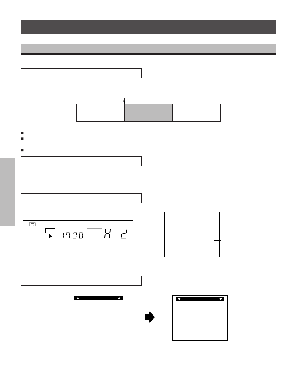 Alarm recording 29, Operation at alarm input, Event recording | Warning at alarm recording, Alarm recall display | Toshiba kV-9960A User Manual | Page 30 / 52
