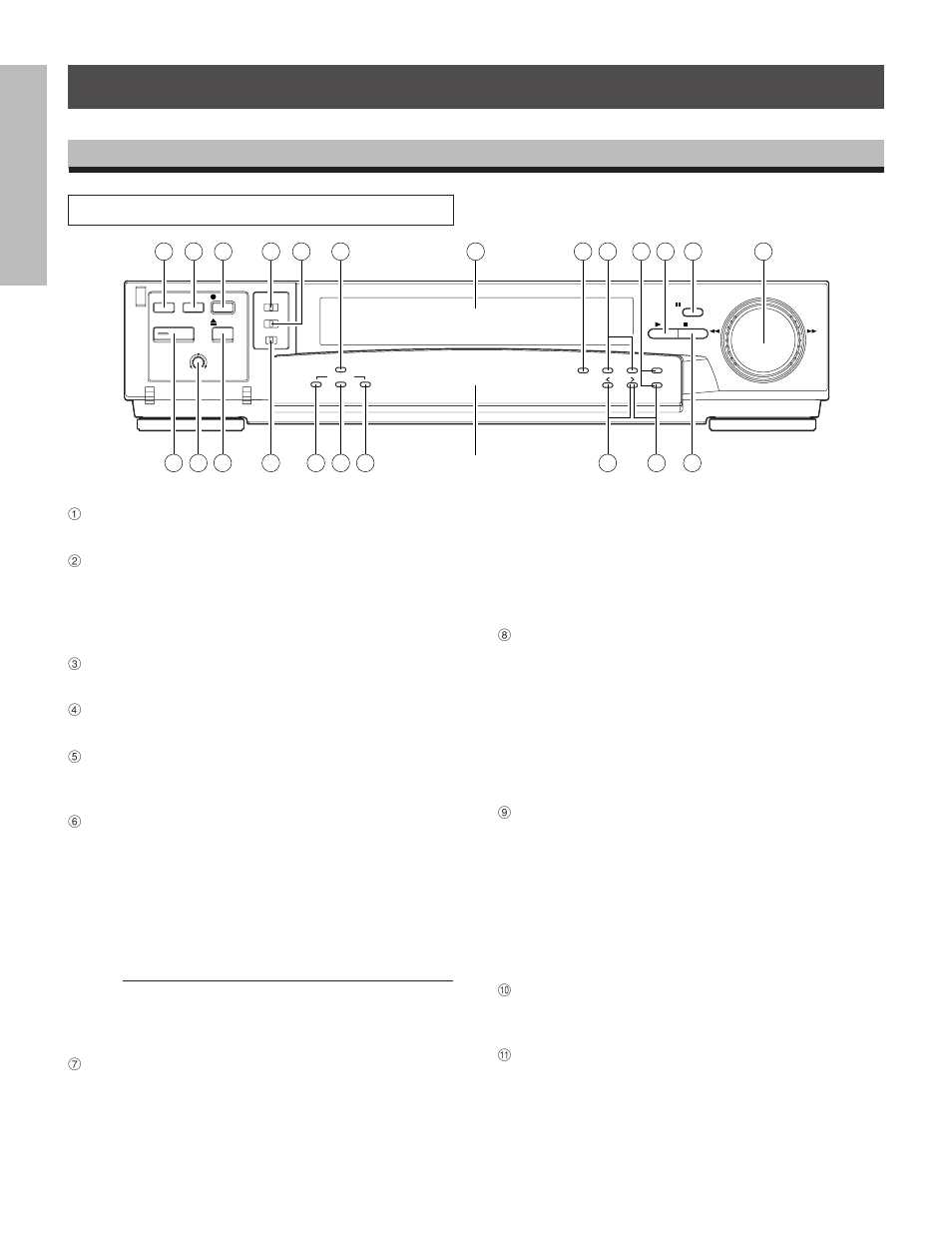 Instructions in brief, Front panel | Toshiba kV-9960A User Manual | Page 6 / 52