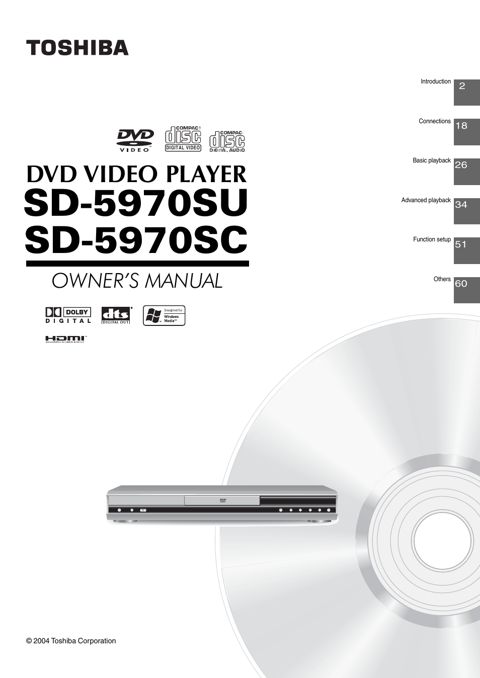 Toshiba SD-5970SU User Manual | 65 pages