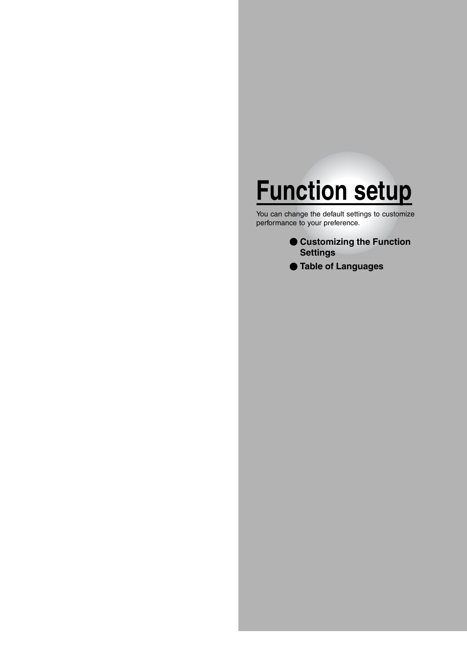 Function setup | Toshiba SD-5970SU User Manual | Page 47 / 65