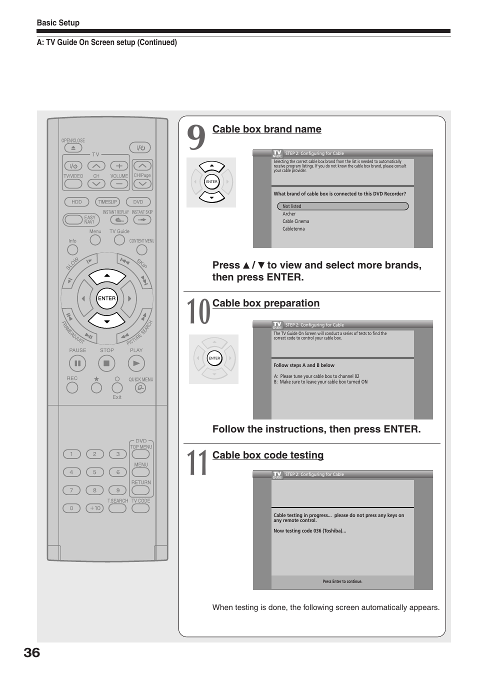 Toshiba RD-XS34SC User Manual | Page 36 / 52