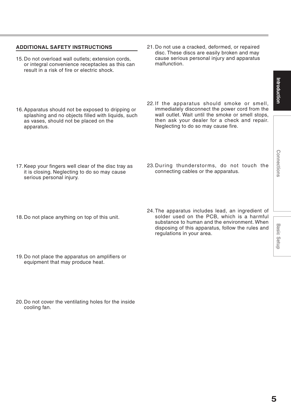 Toshiba RD-XS34SC User Manual | Page 5 / 52