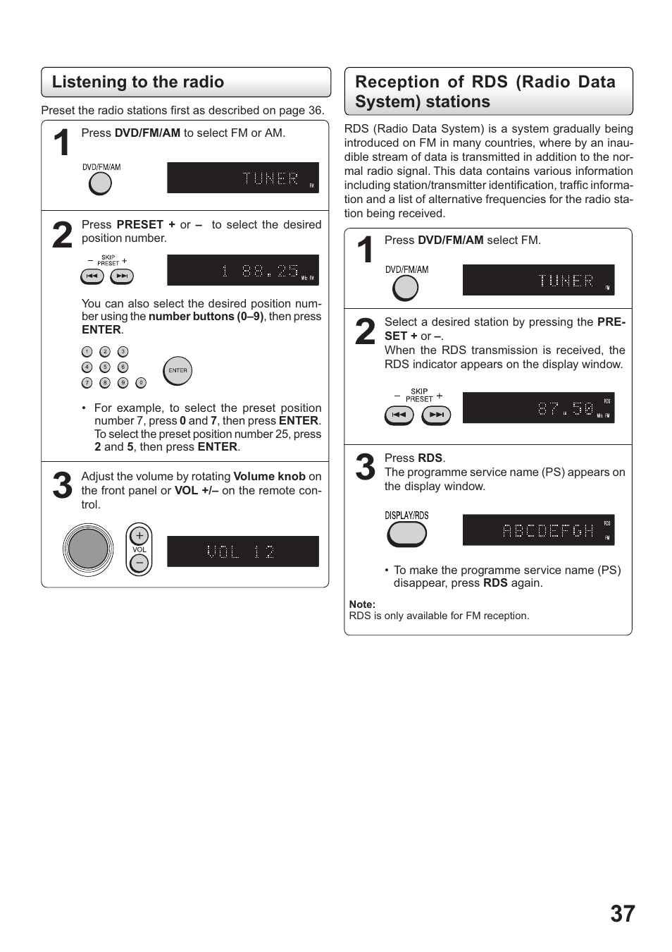 Toshiba SD-63HK User Manual | Page 37 / 40