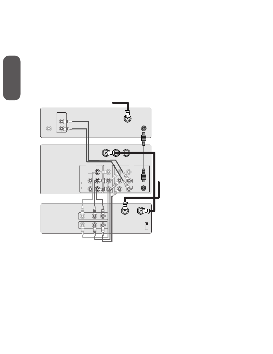 Dvd/satellite receiver and vcr, Dvd with colorstream and a vcr, Connecting a dvd/satellite receiver and vcr | Connecting a dvd with colorstream™ and a vcr, Ref er ence, Connecting y our t v | Toshiba 32AX60 User Manual | Page 10 / 44