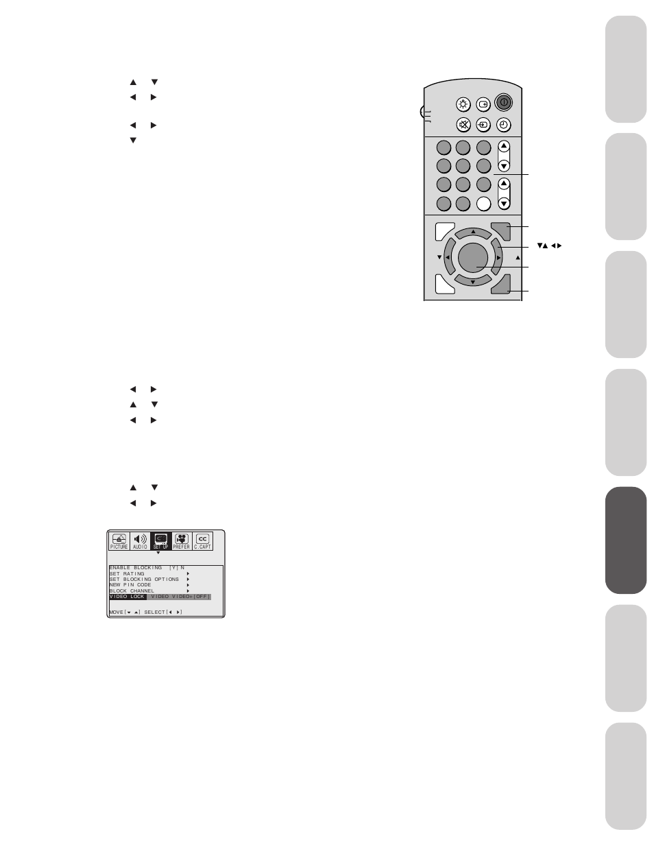 Video lock, Ref er ence | Toshiba 32AX60 User Manual | Page 27 / 44