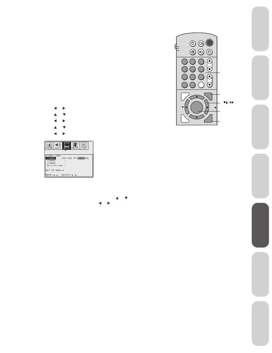 Video labels, Ref er ence | Toshiba 32AX60 User Manual | Page 29 / 44