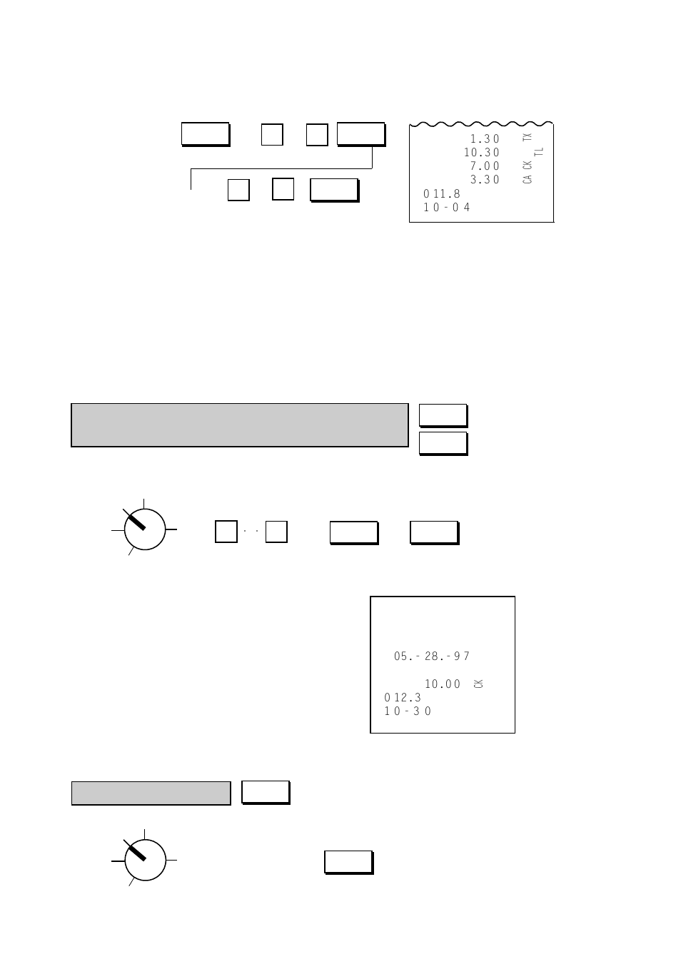 Check cashing (cashing non-cash media), Post-issue receipt | Toshiba TEC MA-186 User Manual | Page 61 / 119