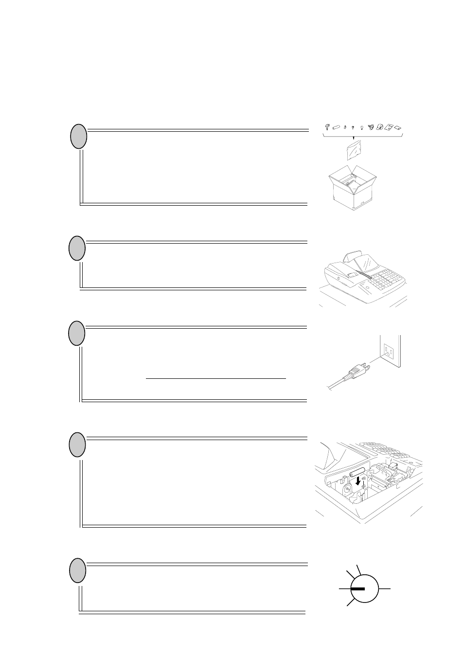 Insert the reg key into the control lock | Toshiba TEC MA-186 User Manual | Page 9 / 119
