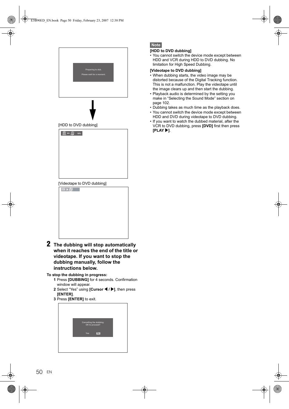 Toshiba RD-XV47KE User Manual | Page 50 / 111