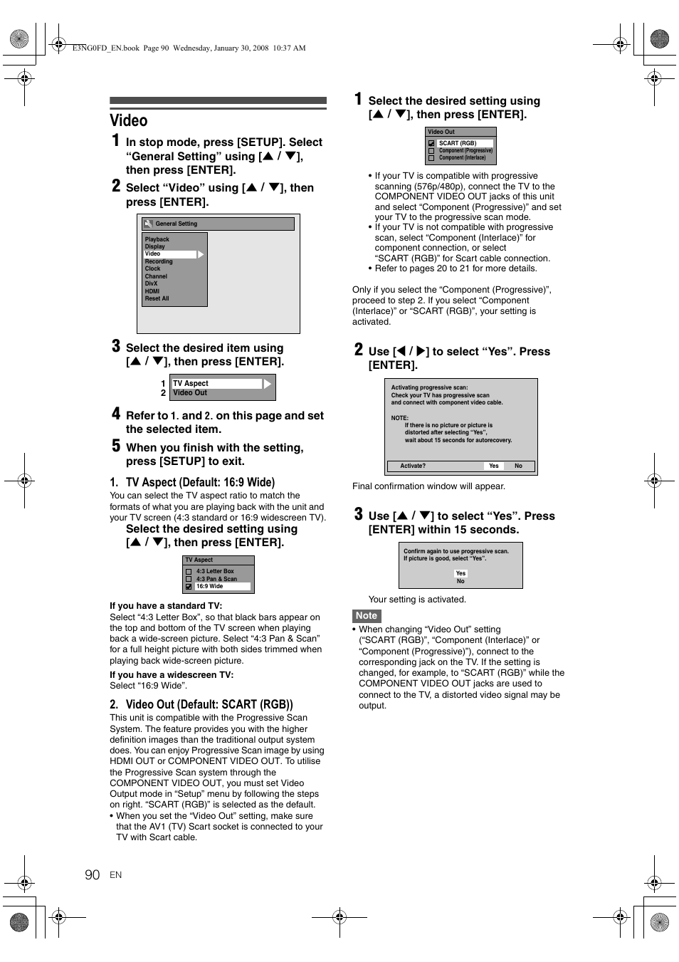 Video 1 | Toshiba RD-XV48DTKF User Manual | Page 90 / 103