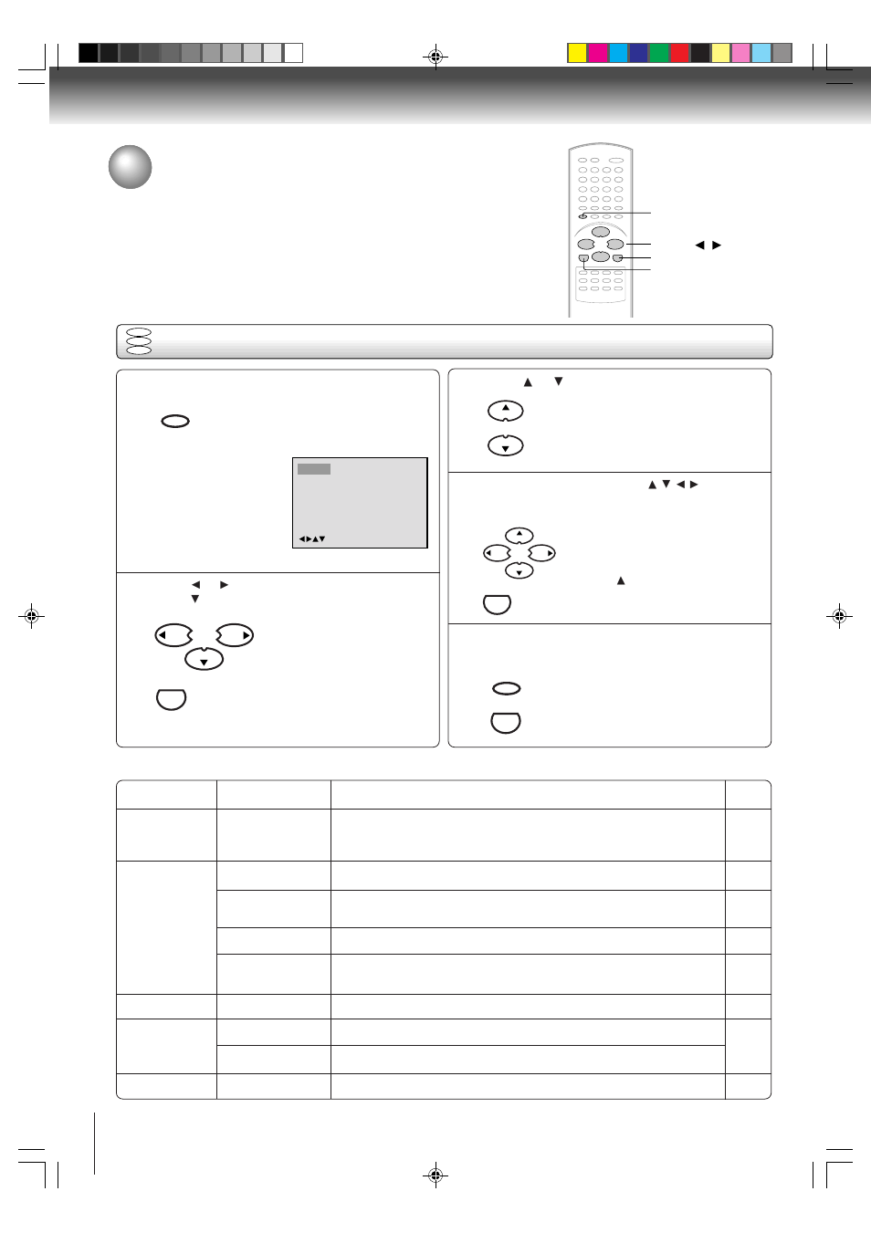 Customizing the function settings, Setting procedure | Toshiba MD24FP1 User Manual | Page 40 / 52