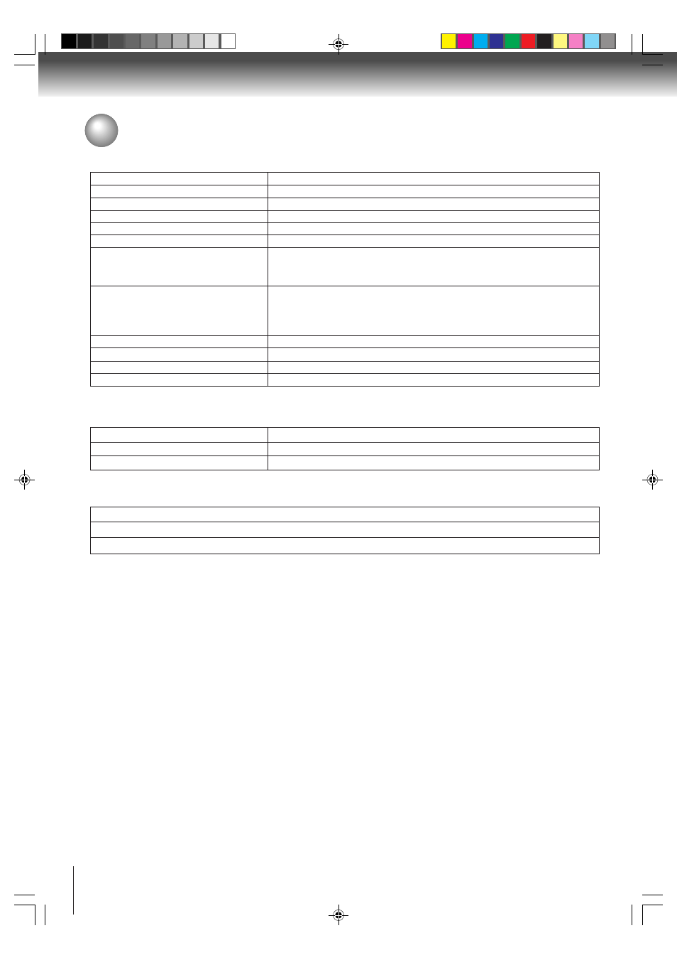 Specifications | Toshiba MD24FP1 User Manual | Page 48 / 52
