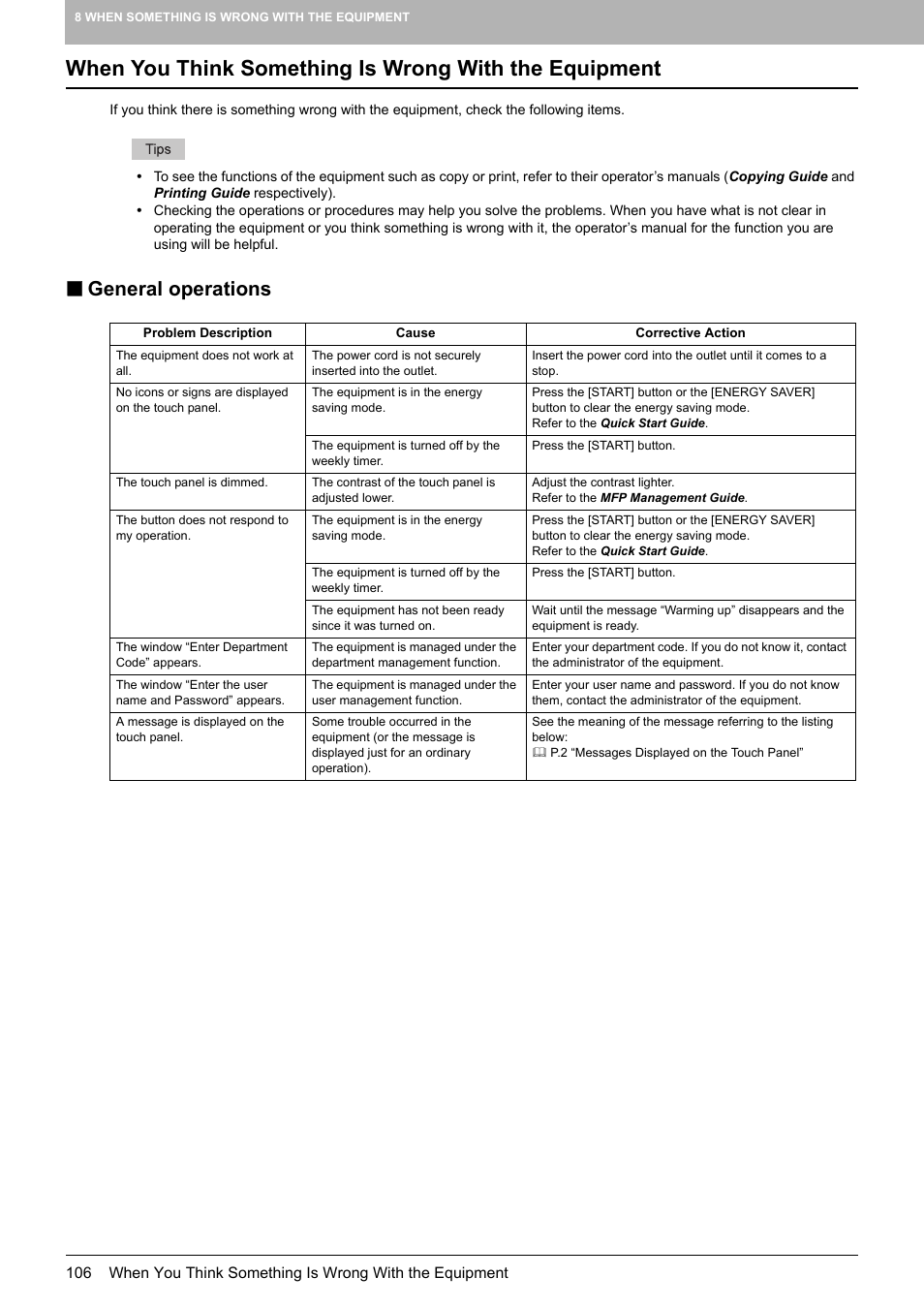 General operations | Toshiba e-studio 5520C User Manual | Page 108 / 114