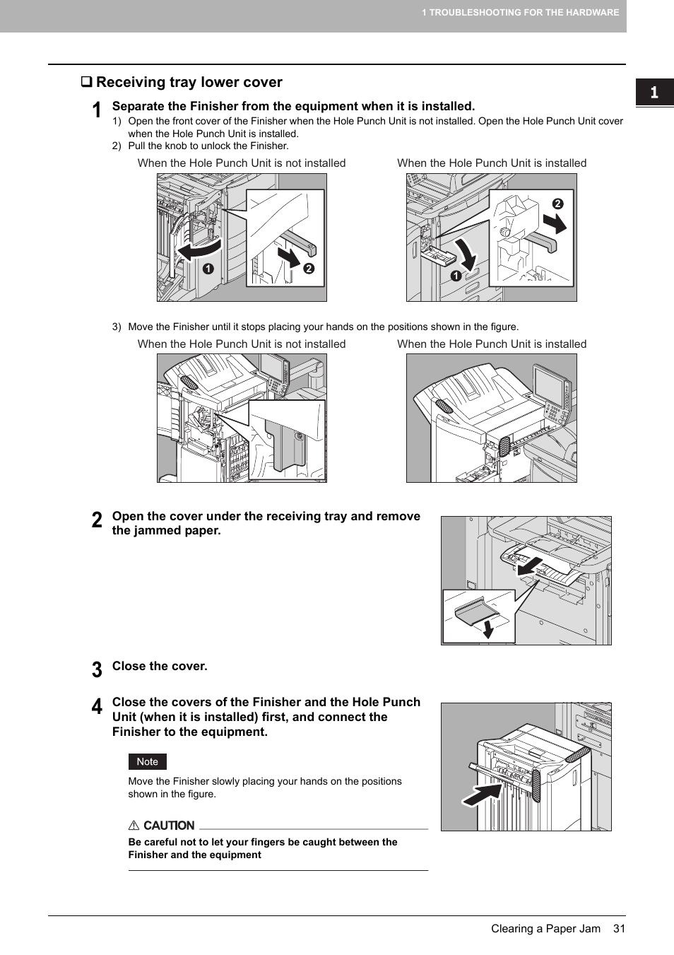 Receiving tray lower cover, P.31) | Toshiba e-studio 5520C User Manual | Page 33 / 114