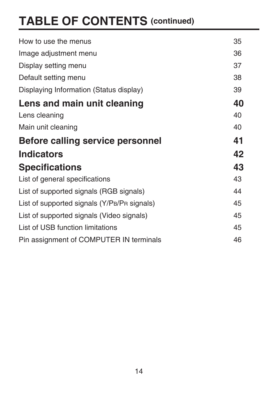 Toshiba TDP-FF1A User Manual | Page 14 / 48