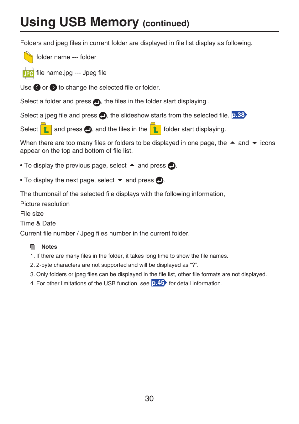 Continued) | Toshiba TDP-FF1A User Manual | Page 30 / 48