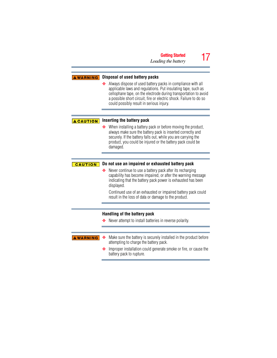 Toshiba Camileo X100 User Manual | Page 17 / 143