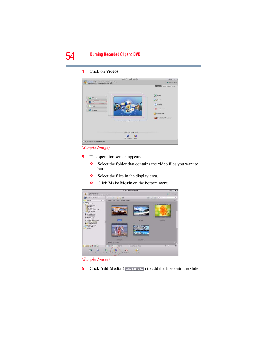 Toshiba Camileo X100 User Manual | Page 54 / 143