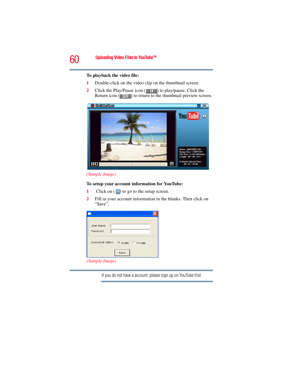 Toshiba Camileo X100 User Manual | Page 60 / 143