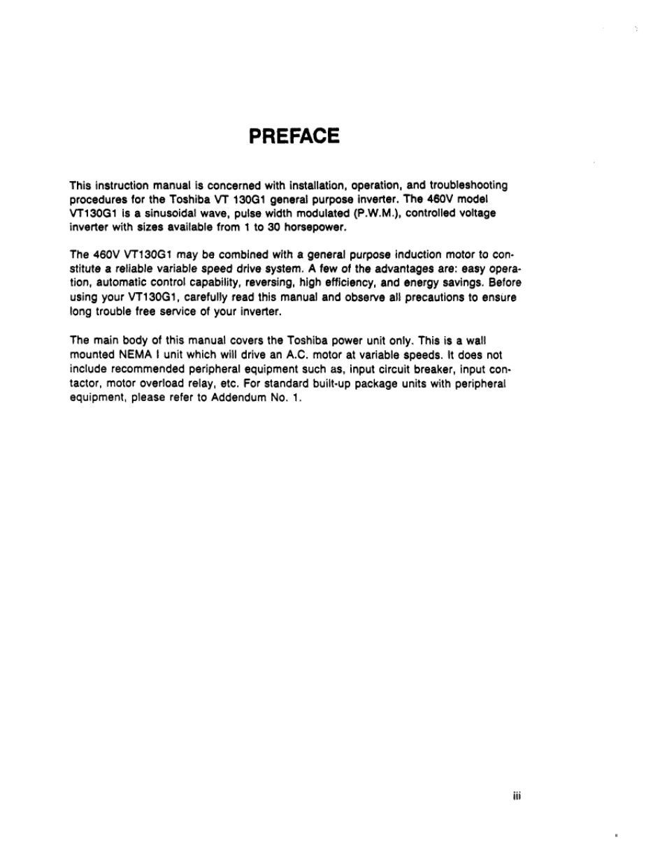 Preface | Toshiba VT130G1 User Manual | Page 2 / 99