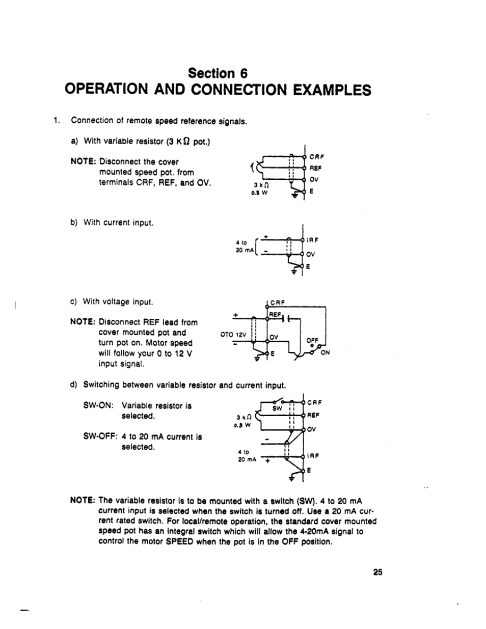 Section 6, Operation and connection examples | Toshiba VT130G1 User Manual | Page 27 / 99