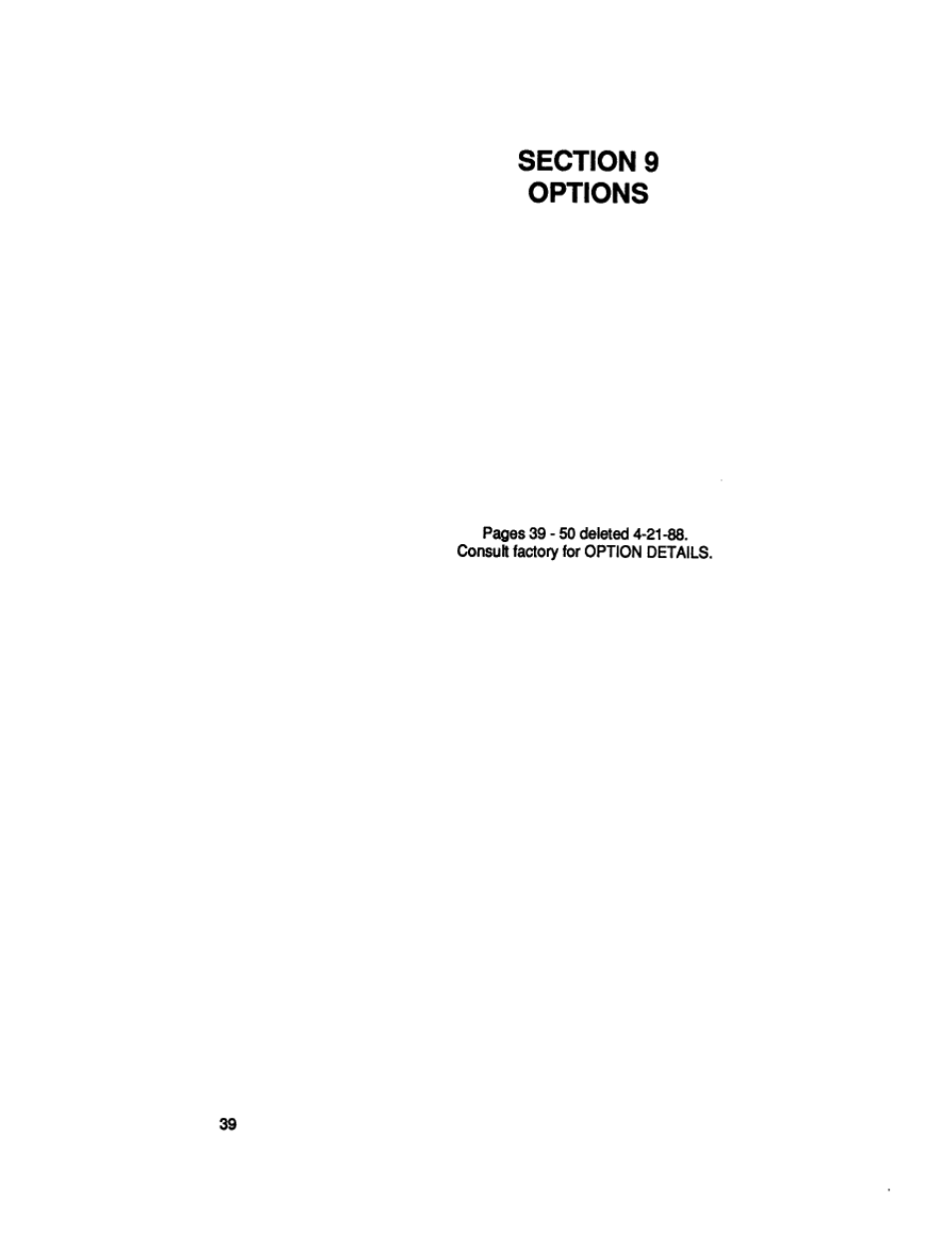 Section 9 options | Toshiba VT130G1 User Manual | Page 37 / 99