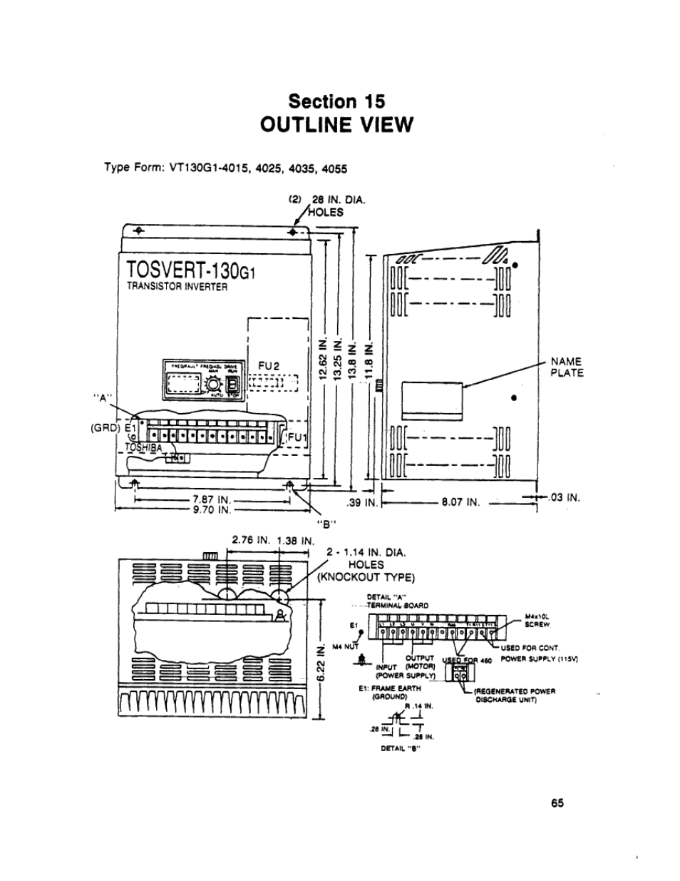 Section 15 outline view | Toshiba VT130G1 User Manual | Page 88 / 99