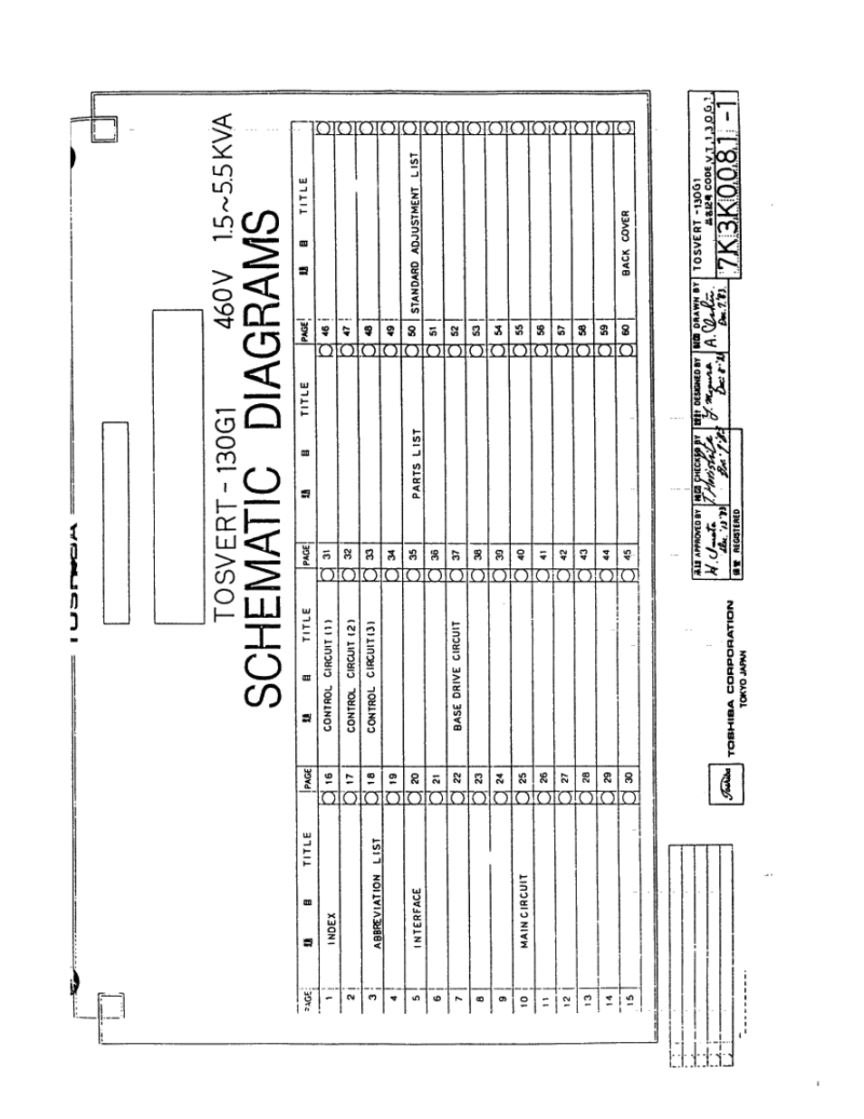 Schematic diagrams, 7ki3.kos^i -f | Toshiba VT130G1 User Manual | Page 98 / 99